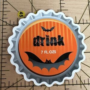 💜13/$13 +Bundle Sticker Sale| Orange Soda Pop Cap Waterproof Sticker